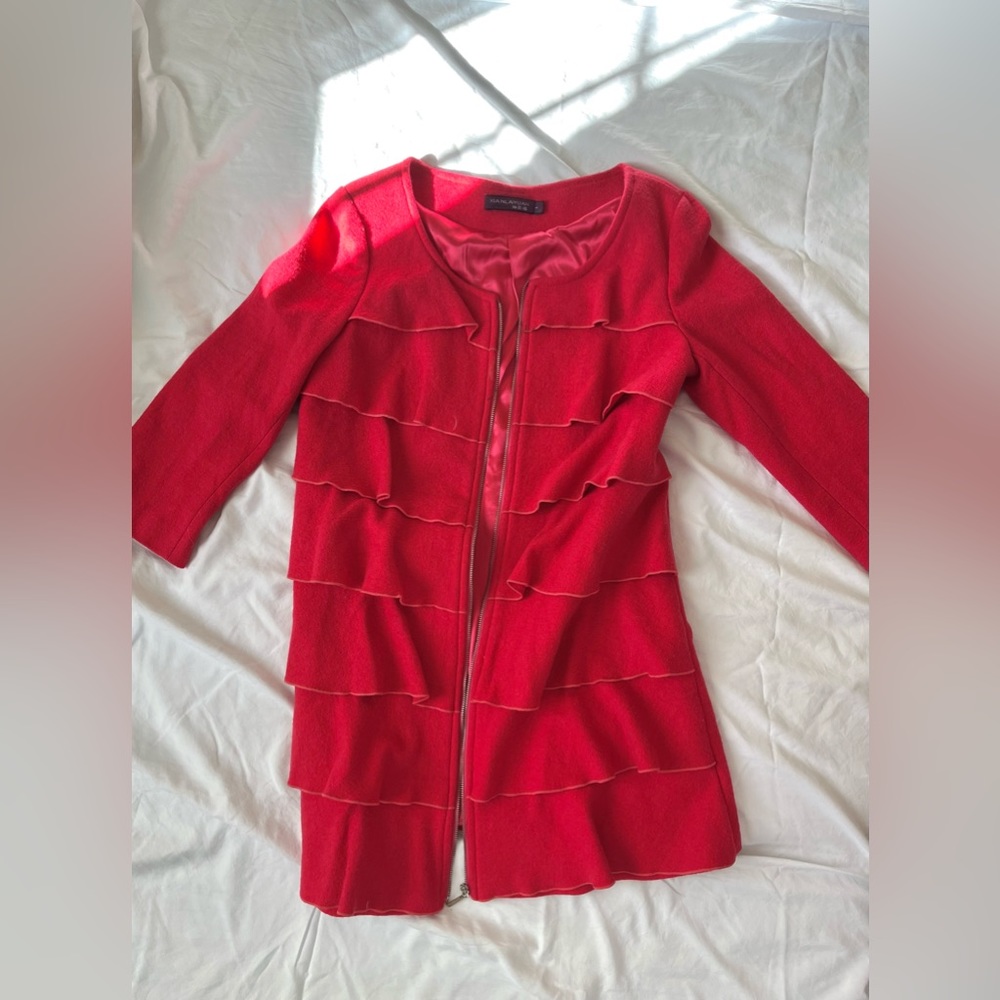 Red Unique Designed Coat